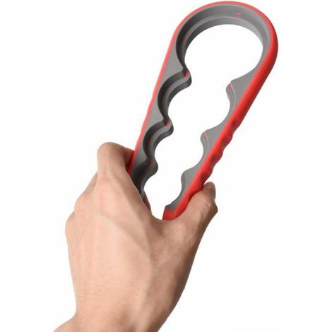 Ouvre-Boîte - Ouvre-Bouteille 4-en-1 - Pour Bocaux et Bouteilles de 2 à 8,5 cm - Antidérapant - PP et Caoutchouc TRP - 1 Pièce (1/5)