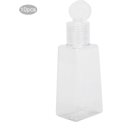 Lot de 10 flacons-pompes de 30 ml, format voyage, rechargeables, pour lotion/crème. (1/5)
