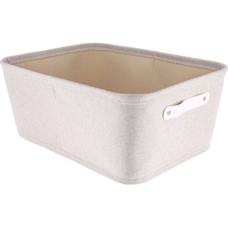 Tavolo da toeletta in poliestere + eva l32,5xd45xh18 cm - beige - Tendance (1/3)