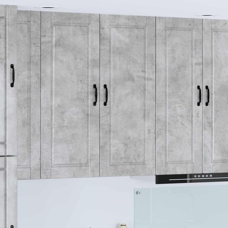 Küchenschrank mit Tür Beton Grau 40 x 31 x 100 cm Holzwerkstoff