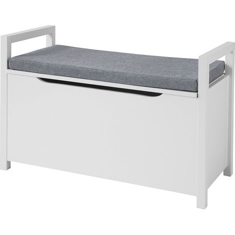 Zapatero Banco para Guardar y Ordenar Baúl Almacenamiento 86 x 38 x54 cm FSR76-W SoBuy ES (1/5)