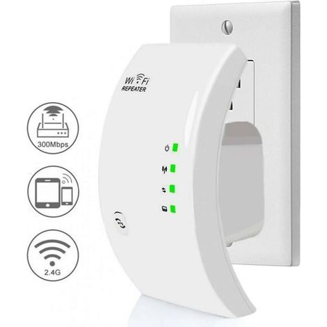 Répéteur WiFi 300Mbps – Couverture jusqu'à 200m² – Mode répéteur et AP – Port Ethernet pour connexion câblée - 200m2 (1/5)