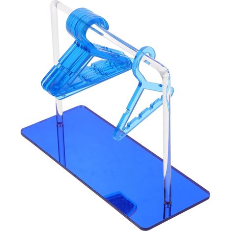Hanging Jewelry Display Stand, Acrylic Necklace Organizer and Earring Display, Hanger Shape, for Jewelry and Accessories, Dressing Table or Cabinet (1/5)