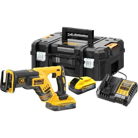 DeWALT Outillage - Scie sabre à batterie 18 V, 2 batteries 5,0 Ah DCS367H2T (1/3)