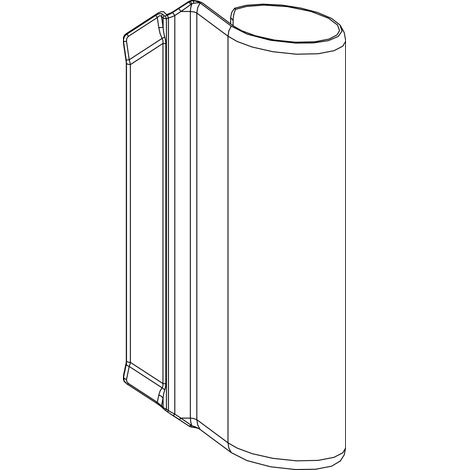 Maco Abdeckung Abdeckkappe für Bandwinkel Fensterbeschlag AS/PVC, silber