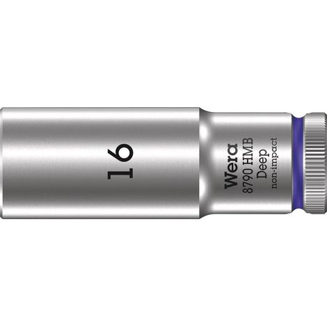 Wera 05004538001 Lange Nuss aus Stahl 64 mm 16 mm