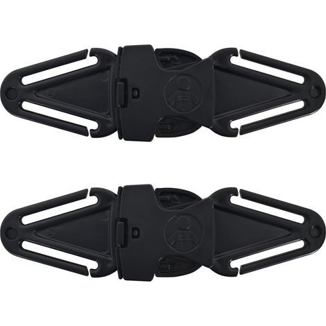 Lot de 2 ceintures de sécurité pour enfants, clip de ceinture de sécurité pour siège auto, sangle à clip, rallonge de ceinture de sécurité, protection de boucle pour siège enfant (1/5)