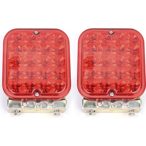 2x 20LED Feux Rouges Stop Clignotants Arrière Anti-Brouillard pour Remorques Camping-Cars Bateaux (1/5)