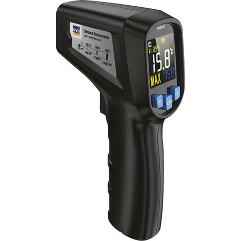 Thermomètre infra-rouge à visée laser et émissivité réglable - Ce produit de marque GYS est neuf.