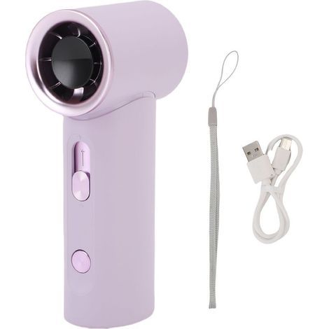 Tragbarer Ventilator von GARRYFIZH, 100 stufenlos einstellbare Geschwindigkeitsstufen, leise, wiederaufladbar, mit Digitalanzeige, Mini-Taschenformat, hohe Leistung, ideal für Reisen und Strand, Farbe (1/5)