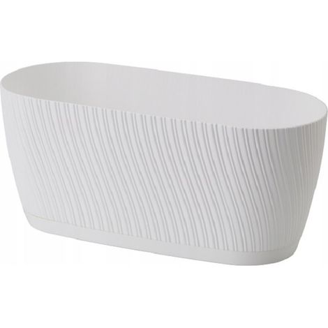 Caja Mika 27 con soporte, blanca, FORM-PLASTIC