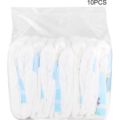 Culotte Hygiénique Pour Chien Et Chat - En Coton Souple Avec Trou Pour Queue Et Fermeture Ajustable - Lot De 10 Pièces (1/5)