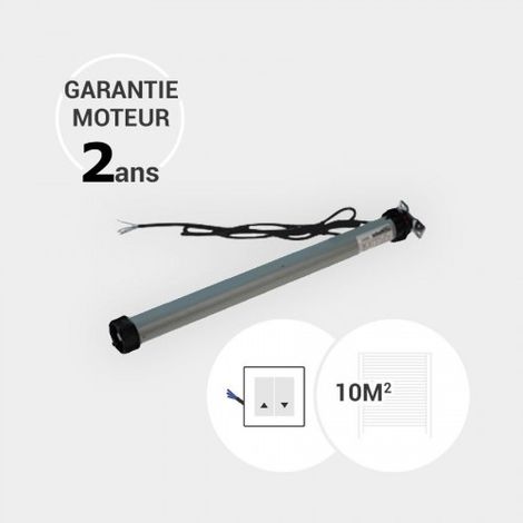 Moteur filaire 20 Nm de volet roulant pour tablier de 10 m² maximum (axe ZF de 54 mm)