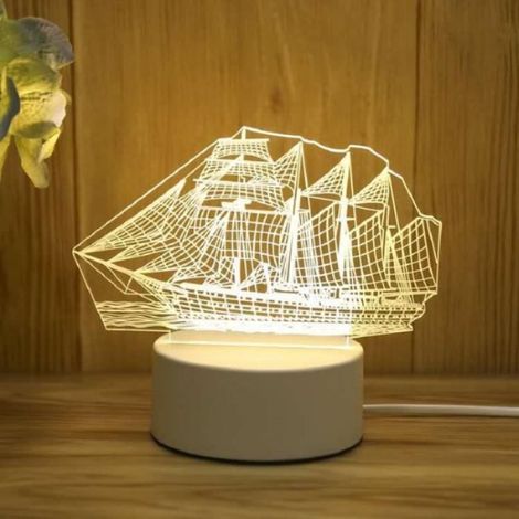 Lampe décorative - Voile - 36V - Acrylique - Blanc - Intérieur (1/4)