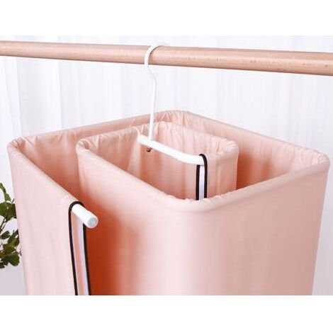 Lot de 2 cintres spiralés pour draps et couvertures – Conception aérée pour un séchage rapide – Durables et peu encombrants (1/5)