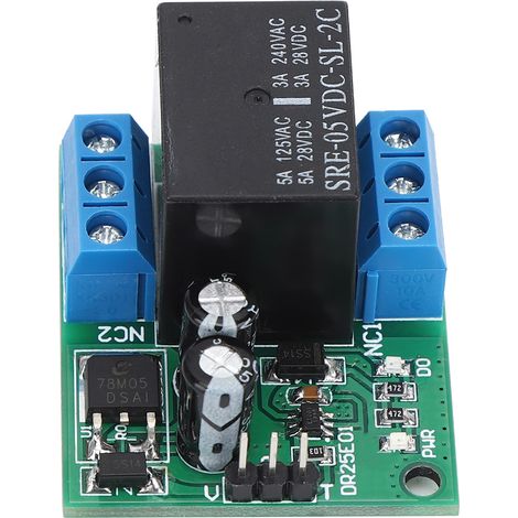Module relais DR25E01 DPDT, bipolaire, double inverseur, autobloquant, relais bistable (DC 6-24 V) (1/5)