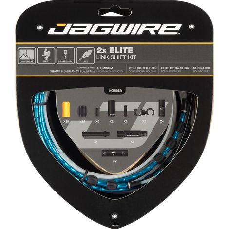 Kit Câble Et Gaine Articulée Dérailleur Double Plateau - Précision De Passage - Jagwire