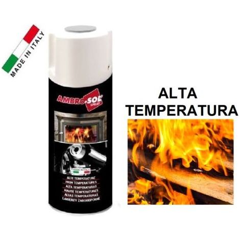 Smalto Spray Alta Temperatura 650° Nero (1/3)