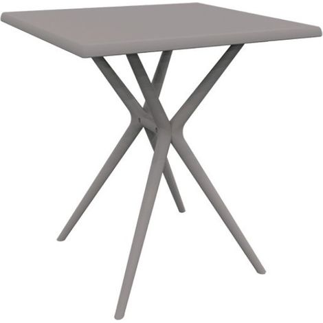 Mesa cuadrada Marbella tortora 70x70x74
