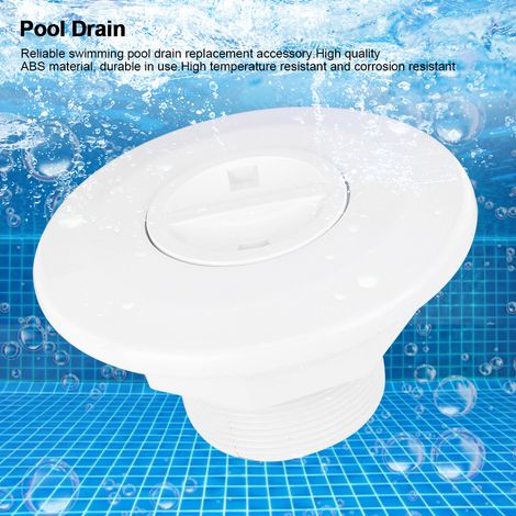 Renouvellement de Drain de Piscine ABS, Accessoire de Vidage Spout pour Nettoyage, Diamètre 12cm Hauteur 6.4cm (1/5)