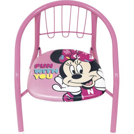 Chaise en métal Minnie Mouse