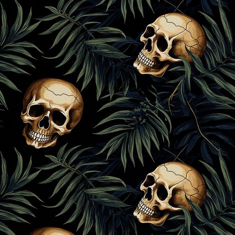 Tela decorativa para exteriores Oxford - Motivo de calavera I DX4493 (1/5)