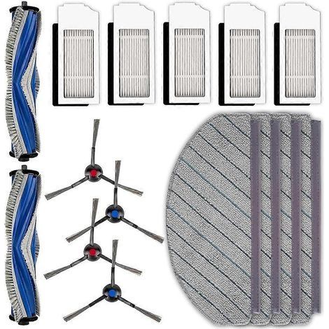 Accessoires pour aspirateur robot ECOVACS DEEBOT N20 Plus/N20 Pro Plus : brosse rotative, brosses latérales, filtres, lingettes de nettoyage (1/5)