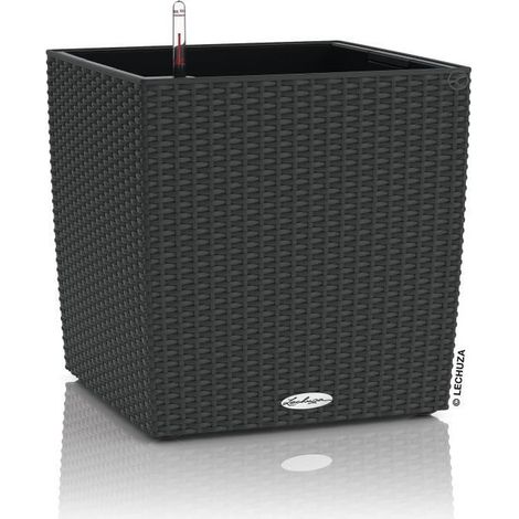 Jardinera auto riego geobra cottage cube granito 49x49 cm (1/5)