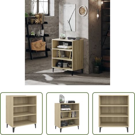 Holzschrank - Sideboard Sonoma-Eiche 57x35x70 cm Holzwerkstoff (1/5)