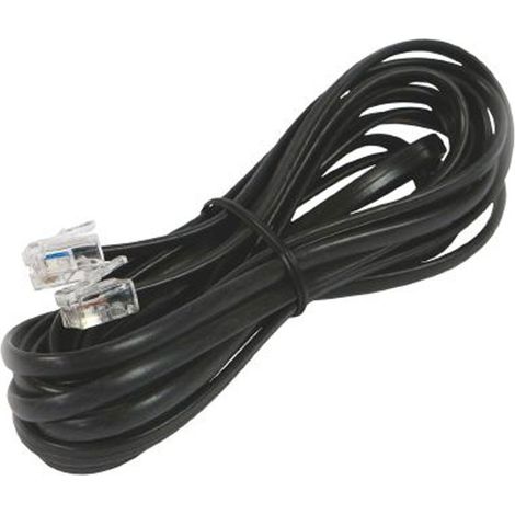 Extensión de cable de teléfono Fanton, 3 M 4-Conductor 6/4 Negro 21281