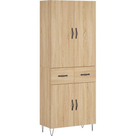 Maison Exclusive - Credenza Rovere Sonoma 69,5x34x180 cm in Legno Multistrato