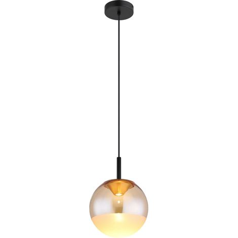 Globo - lampada a sospensione - SEVERIN - ambra - vetro - Ø 25cm