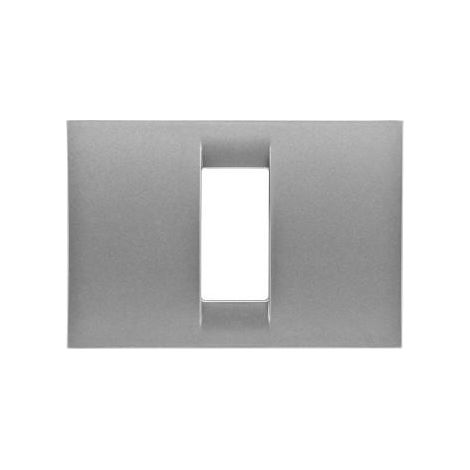 PLAQUE 1 P.TITANE METALLISE SYSTEM VIRNA GEWISS GW22281