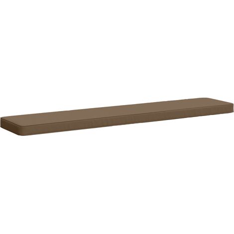 vidaXL Cuscino per Panchina a 1 Pezzo VUGHT 100% Poliestere Tortora