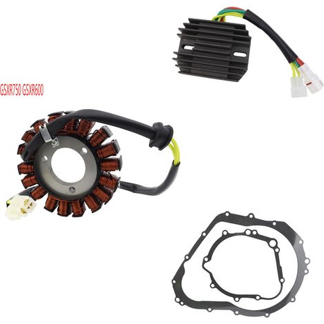 Motorcycle spare parts: stator coil kit + rectifier + spacer for Suzuki GSXR650 and GSXR750