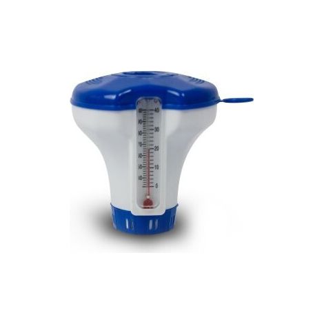 Thermometer mit Poolchemikalienspender 12 cm