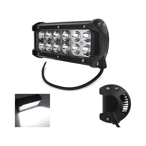 FARO LAMPADA SUPPLEMENTARE PROFONDITA AUTO FUORISTRADA 12V 12 LED 36W 6000K IP68