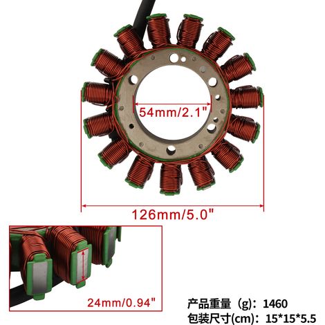 Tiger 800 800xc 800xrt 11-20 T1300043 Zündspule Stator Zündung (1/4)