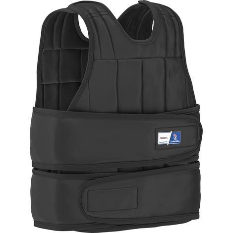 Gilet lesté réglable - Aosom.fr x FFHandball - veste lestée 20 Kg max. poids amovibles entrainement musculation exercice