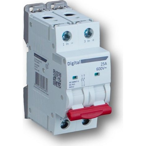 Interrupteur Sectionneur 63A/200 Vdc - Digital electric 04304