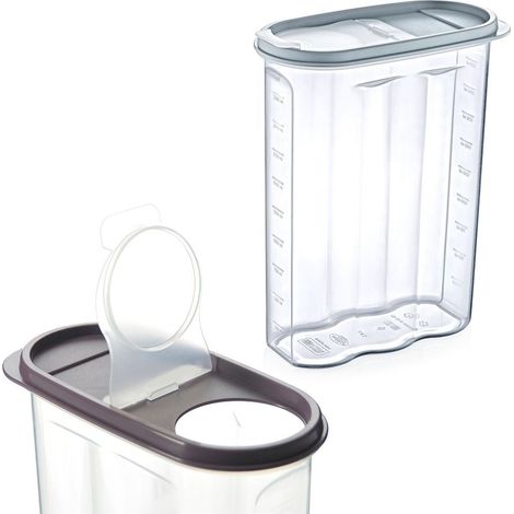 Recipiente para productos a granel con dispensador de vaso medidor de 2,4 l (1/5)
