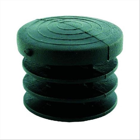 Puntale alettato color verde scuro in PVC -ø mm 20 (1/2)