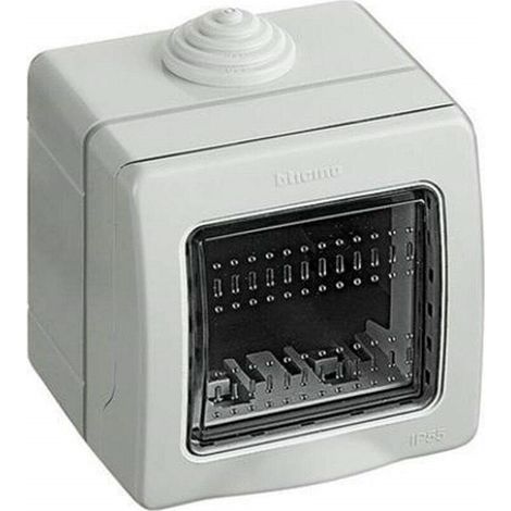 TrAdE Shop Traesio - Contenitore 2 Moduli Copri Interruttori Parete Jk Lk44002 Ip55 Scatola Prese -