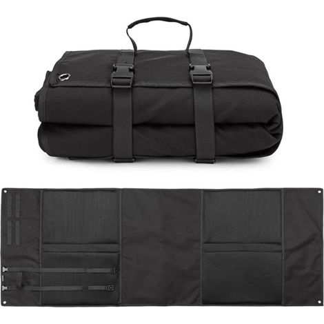 Portable 1000D quilted roll-up shooting mat, foldable groundsheet, outdoor gear for hunting, camping, picnics and motorcycle trips