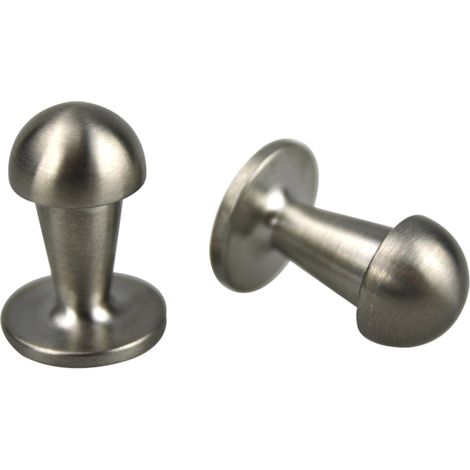 Schrankknopf Schubladenknopf Edelstahl matt gebürstet 15x27mm Möbelknopf Knauf (1/2)