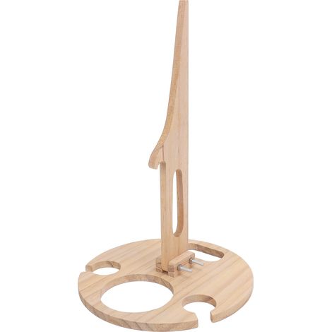 Table de pique-nique pliante à vin, table de plage en bois, porte-bouteilles portable pour le camping et les activités de plage en plein air (1/5)