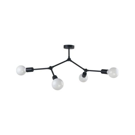 Lampadario Nowodvorski Twig nero 4xE27 in metallo