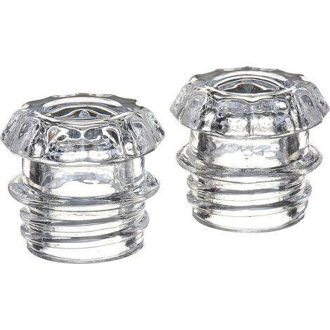 Percolateur Verre Couvercle Remplacement - Diamètre 12 cm - Compatible Modèles Classiques - Lot de 2