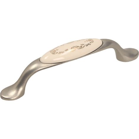 Mango UP19, niquelado, porcelana MLK-3, 96 mm (1/2)