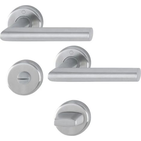 Maniglia per porta HOPPE Utrech - Acciaio inox - Beccuccio per canna da zucchero - 3940701